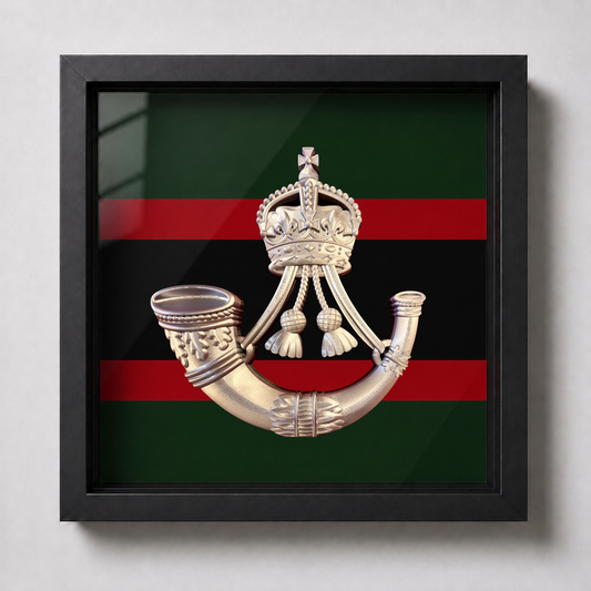 The Rifles Cap Badge Display Frame – King's Crown - Precision Military Emblems