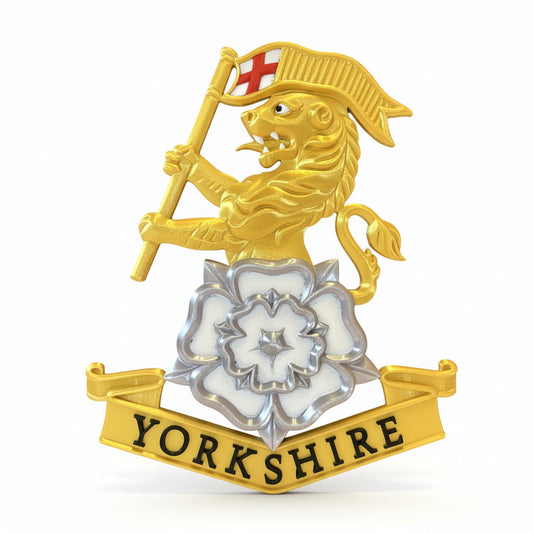 Royal Yorkshire Regiment 3D Printed Cap Badge - Precision Military Emblems