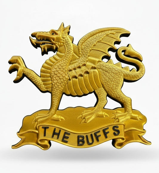 The Buffs (Royal East Kent Regiment) 3D Printed Cap Badge - Precision Military Emblems
