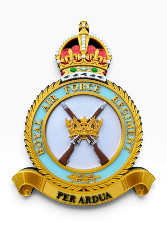 Royal Air Force Regiment Badge – King's Crown - Precision Military Emblems