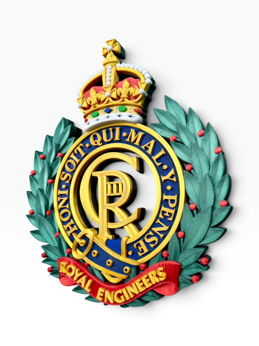 Royal Engineers King's Crown Cap Badge - Precision Militry Emblems