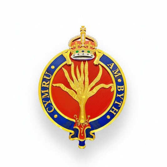 Welsh Guards Cypher 3D Printed King's Crown - Precision Military Emblems