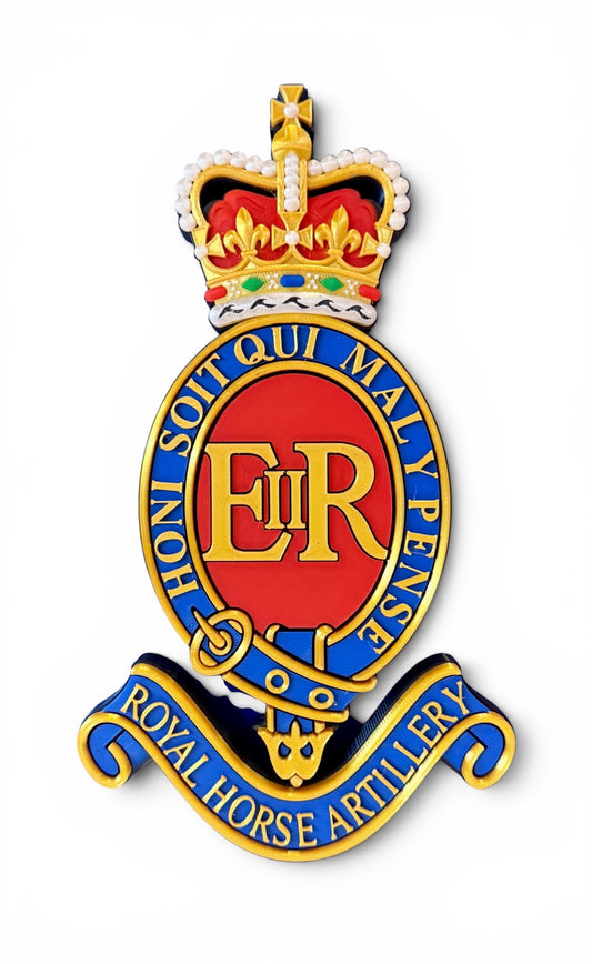 3rd Regiment Royal Horse Artillery (3RHA) 3D Printed Cap Badge - Precision Military Emblems