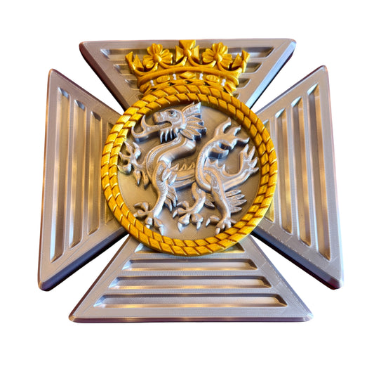 Duke of Edinburgh's Royal Regiment 3D Printed Cap Badge - Precision Military Emblems