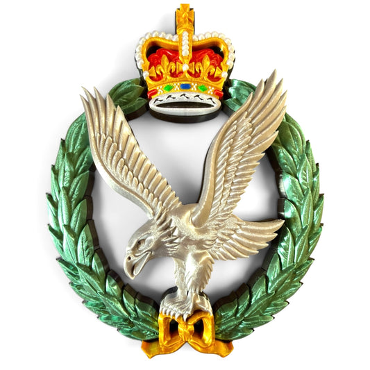 Army Air Corps 3D Printed Cap Badge - Queen's Crown - Precision Military Eemblems