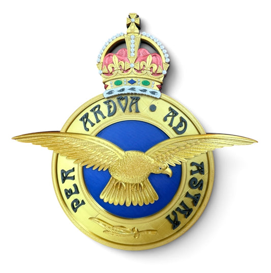 Royal Air Force Emblem King's Crown - Precision Military Emblems