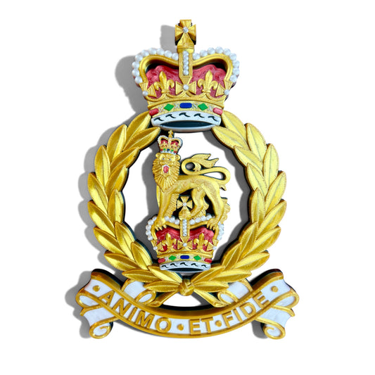 Adjutant General's Corps Queen's Crown Cap Badge - Precision Military Emblems