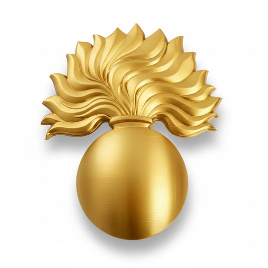Grenadier Guards 3D Printed Grenade Cap Badge - Precision Military Emblems