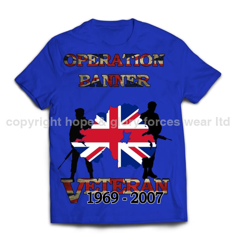 OP Banner Veteran Printed T-Shirt - Precision Military Emblems