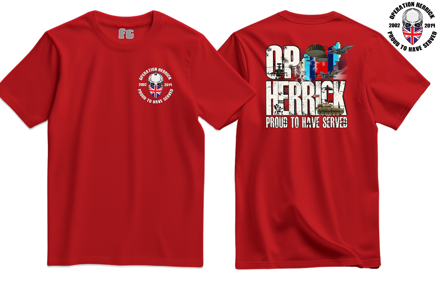 OP Herrick Veteran Double Side Printed T-Shirt - Precision Military Emblems