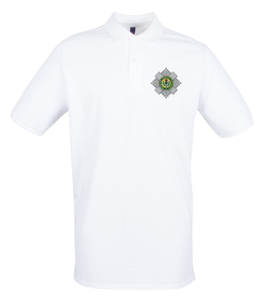 Scots Guards Embroidered Pique Polo Shirt - Precision Military Emblems