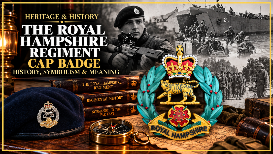 Royal Hampshire Regiment cap badge history, symbolism and meaning
