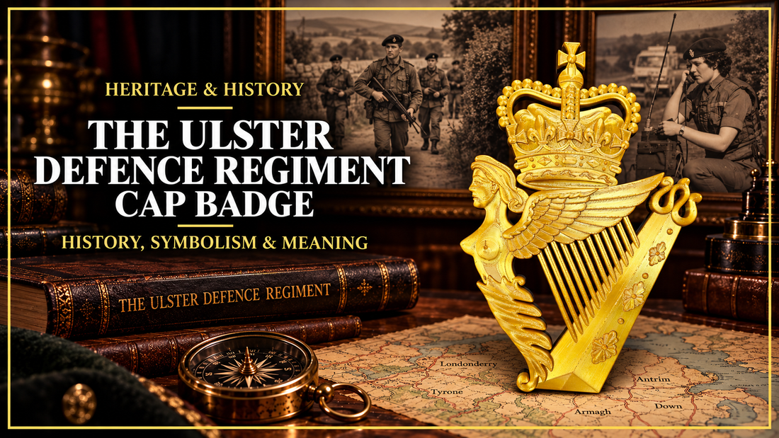 Ulster Defence Regiment cap badge heritage and history banner