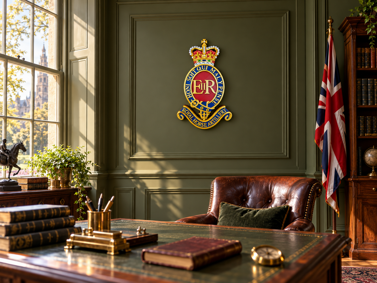 3rd Regiment Royal Horse Artillery (3RHA) 3D Printed Cap Badge in Full Colour - Precision Military Emblems