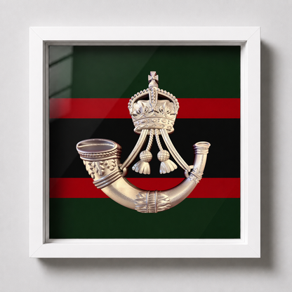 The Rifles Cap Badge Display Frame – King's Crown - Precision Military Emblems 