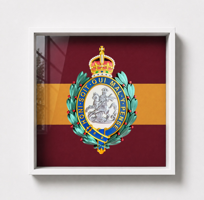 Royal Regiment of Fusiliers Cap Badge Display Frame King's Crown - Precision Military Emblems