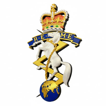 Corps of Royal Electrical and Mechanical Engineers (REME)Cap Badge  Queens Crown