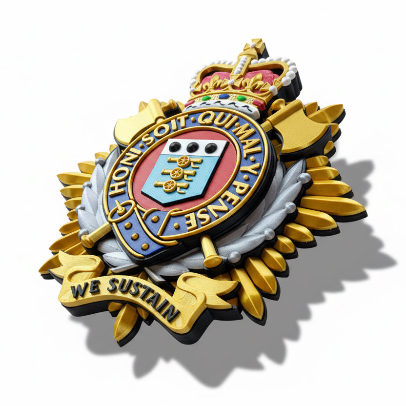 Royal Logistics Corps Cap Badge Queens Crown