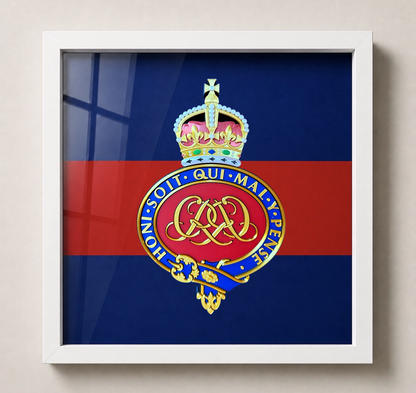 Grenadier Guards King's Crown Royal Cypher Display Frame - Precision Militar Emblems 