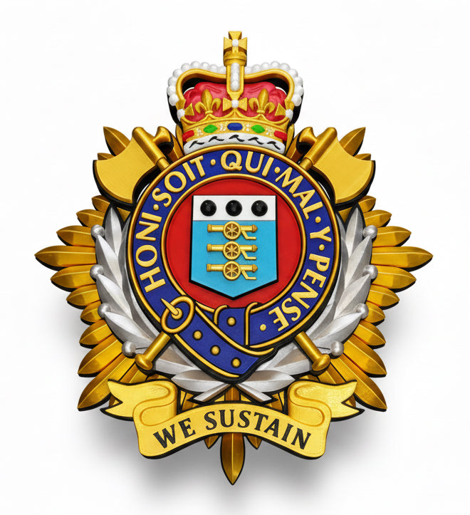 Royal Logistics Corps Cap Badge Queens Crown