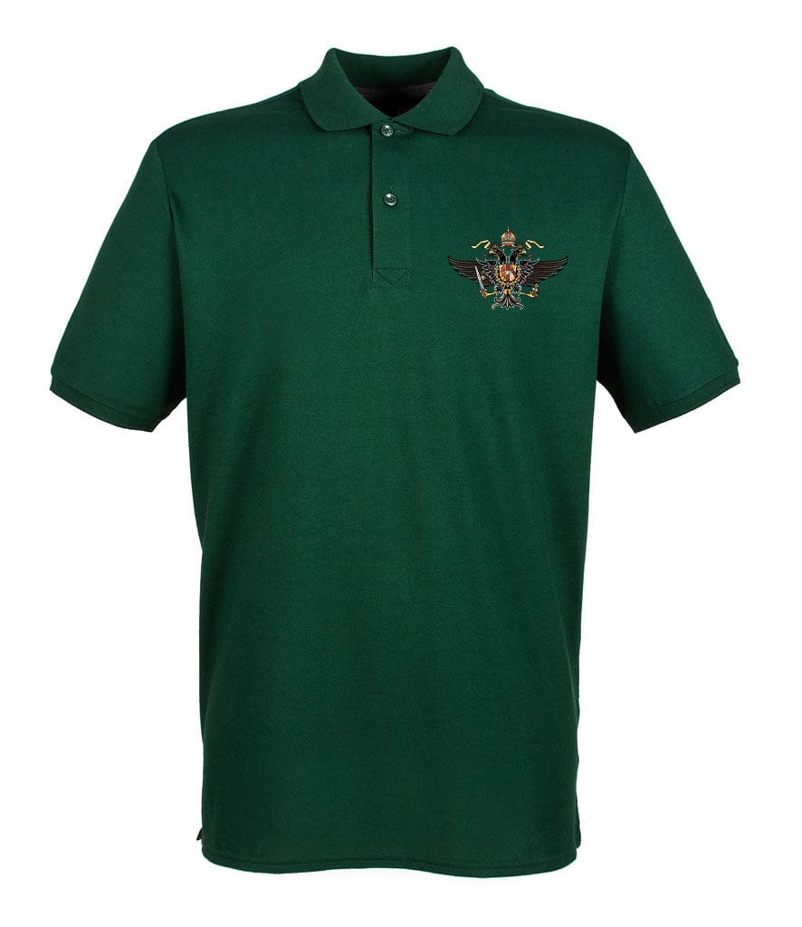 1st The Queen's Dragoon Guards Embroidered Pique Polo Shirt - Precision Military Emblems