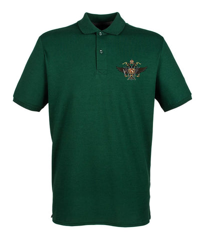 1st The Queen's Dragoon Guards Embroidered Pique Polo Shirt - Precision Military Emblems