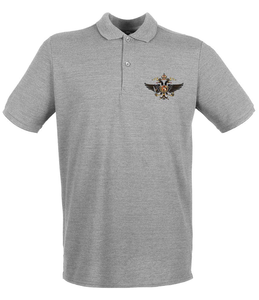 1st The Queen's Dragoon Guards Embroidered Pique Polo Shirt - Precision Military Emblems