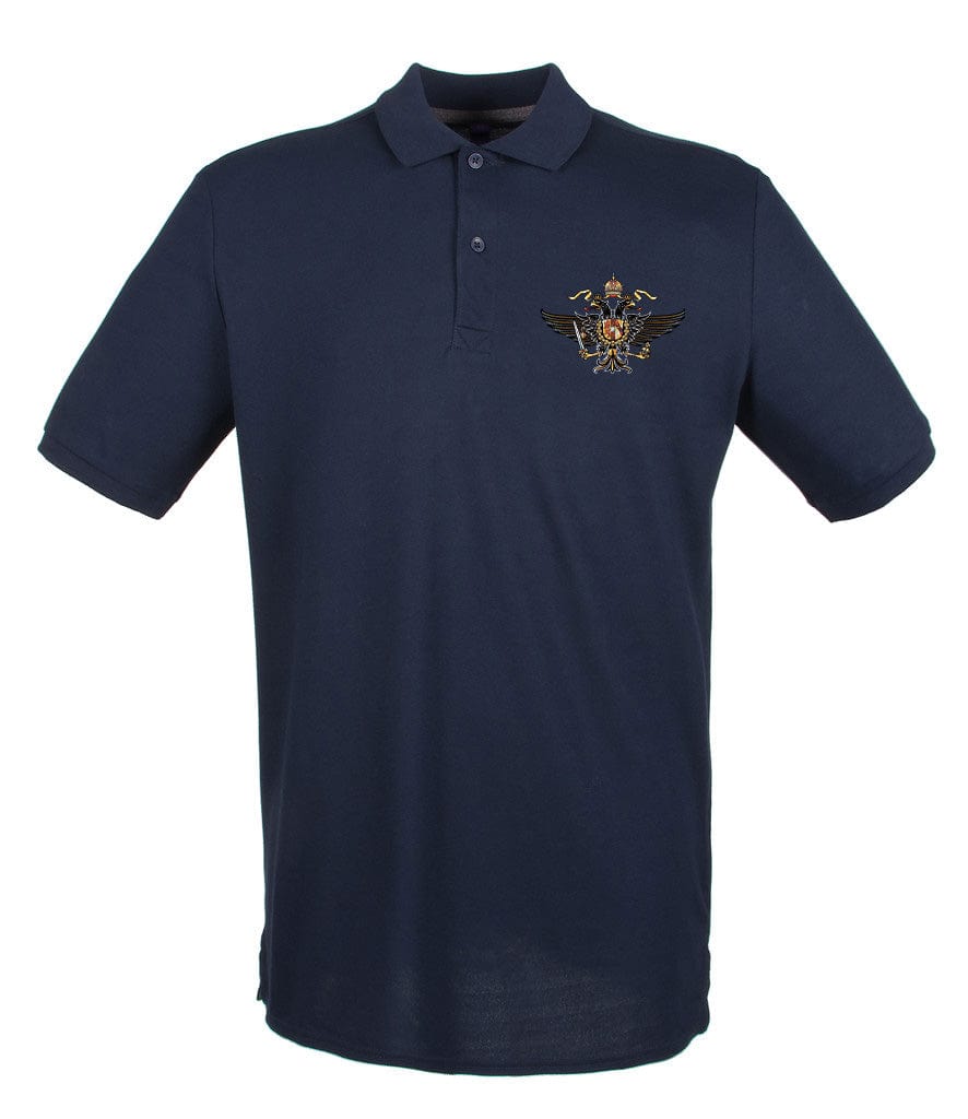 1st The Queen's Dragoon Guards Embroidered Pique Polo Shirt - Precision Military Emblems