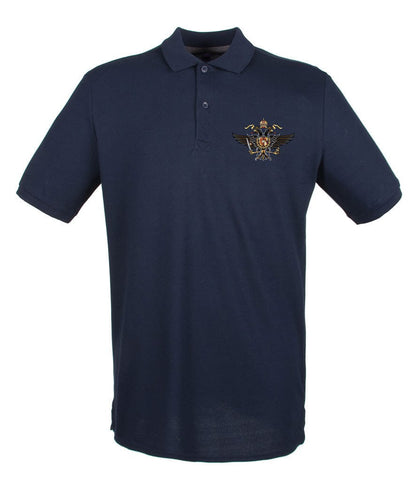 1st The Queen's Dragoon Guards Embroidered Pique Polo Shirt - Precision Military Emblems