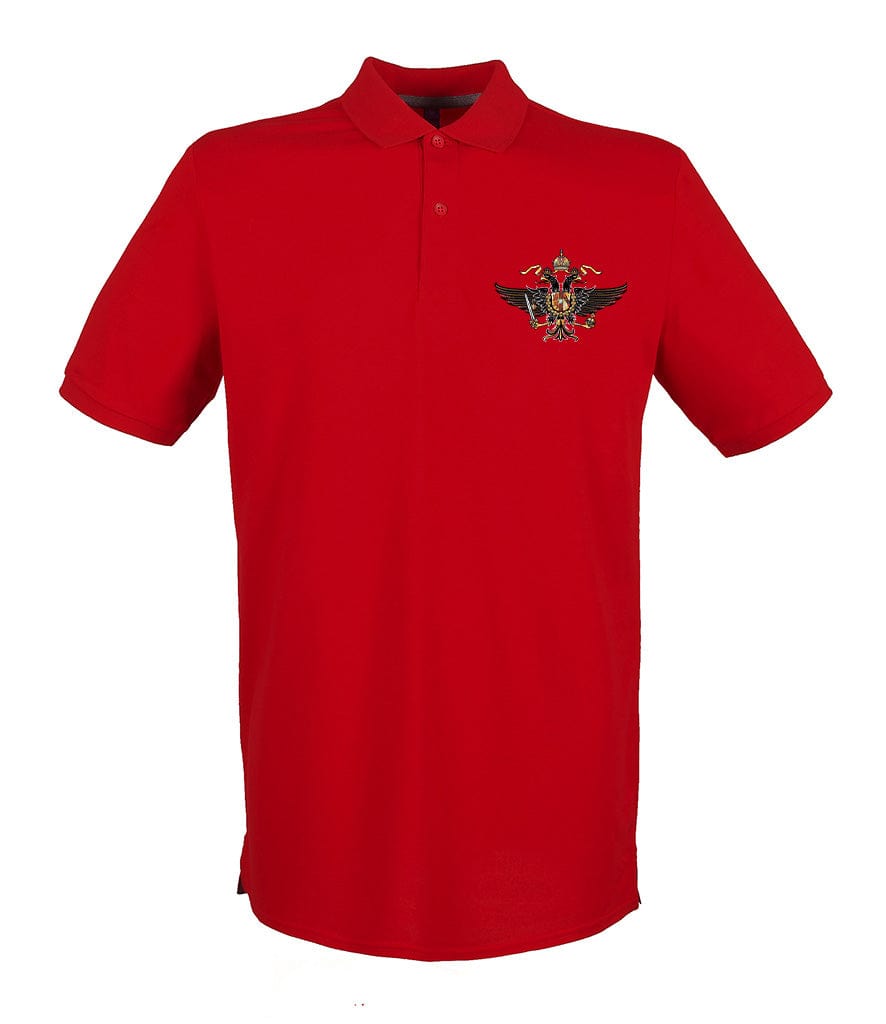 1st The Queen's Dragoon Guards Embroidered Pique Polo Shirt - Precision Military Emblems