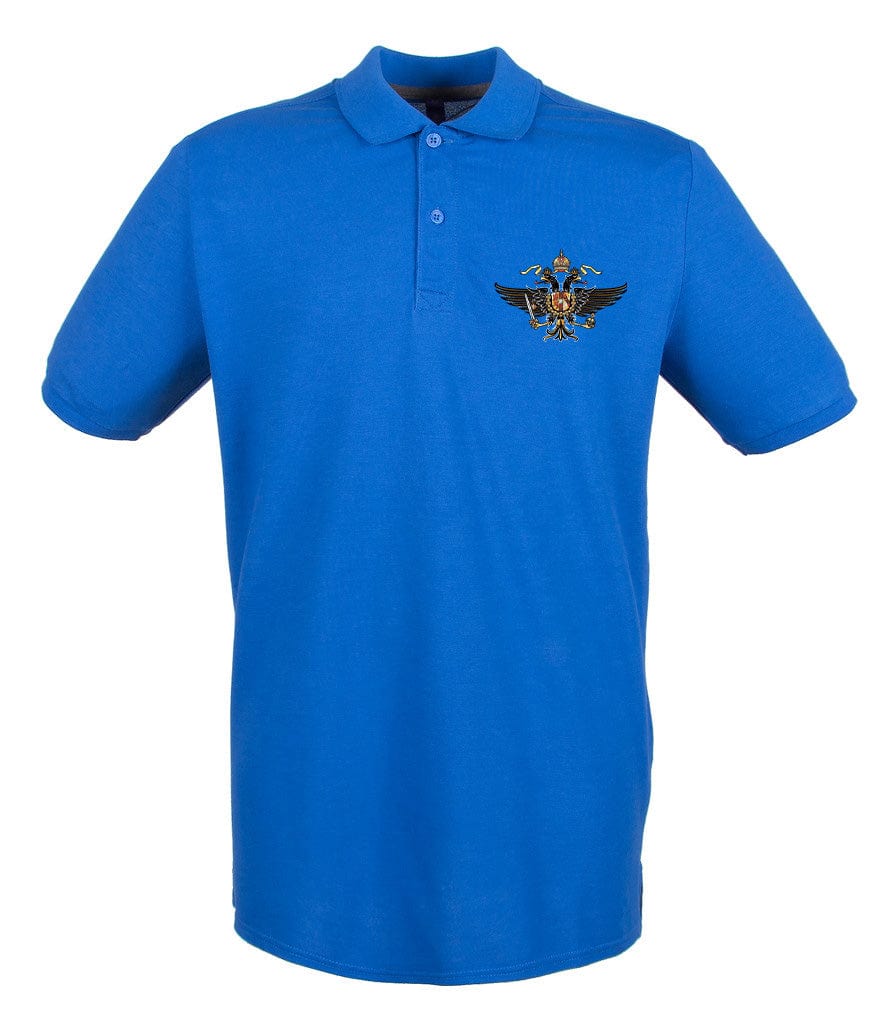 1st The Queen's Dragoon Guards Embroidered Pique Polo Shirt - Precision Military Emblems
