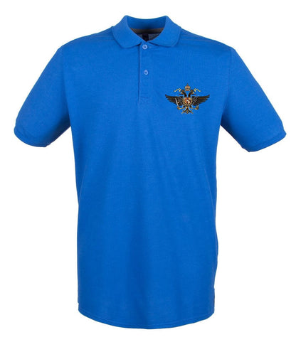 1st The Queen's Dragoon Guards Embroidered Pique Polo Shirt - Precision Military Emblems