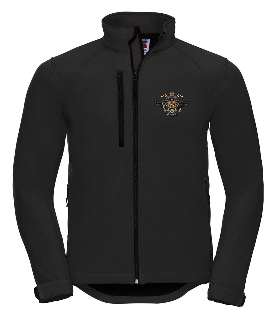 1st The Queen's Dragoon Guards Embroidered 3 Layer Softshell Jacket - Precision Military Emblems