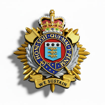 Royal Logistics Corps Cap Badge Queens Crown