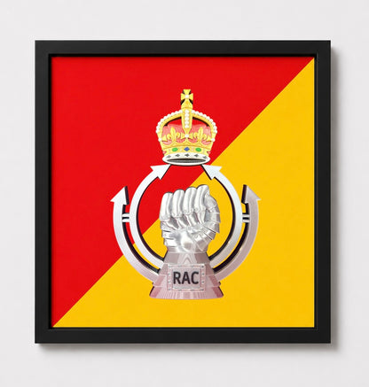 Royal Armoured Corps Cap Badge Display Frame - Precision Military Emblems 