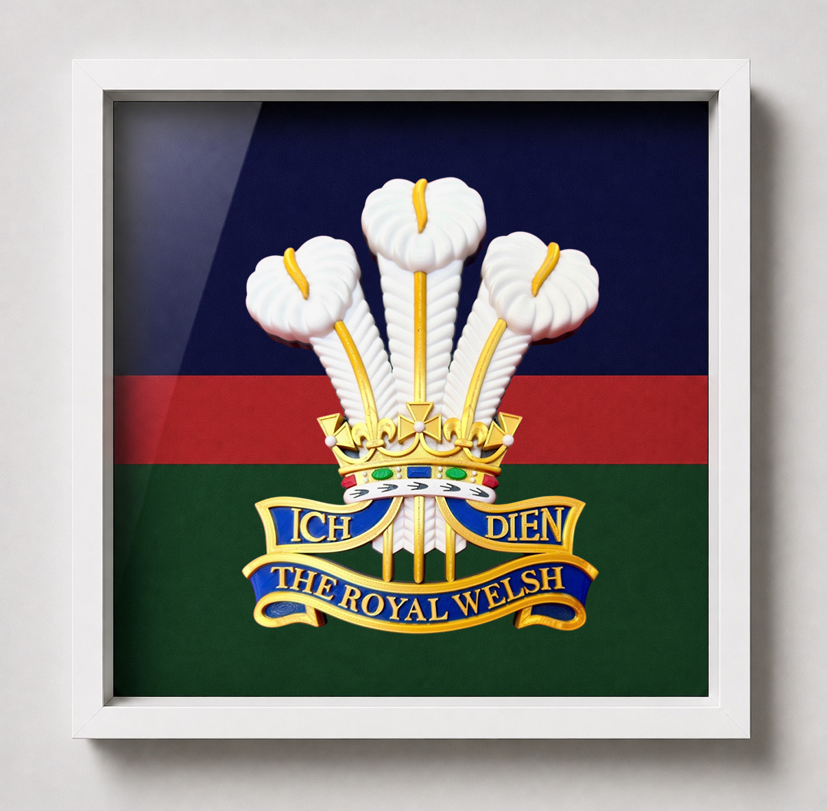 The Royal Welsh Cap Badge Display Frame - Precision Military Emblems 