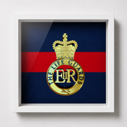 Life Guards Cap Badge Display Frame – Queen's Crown - Preciion Military Embles 