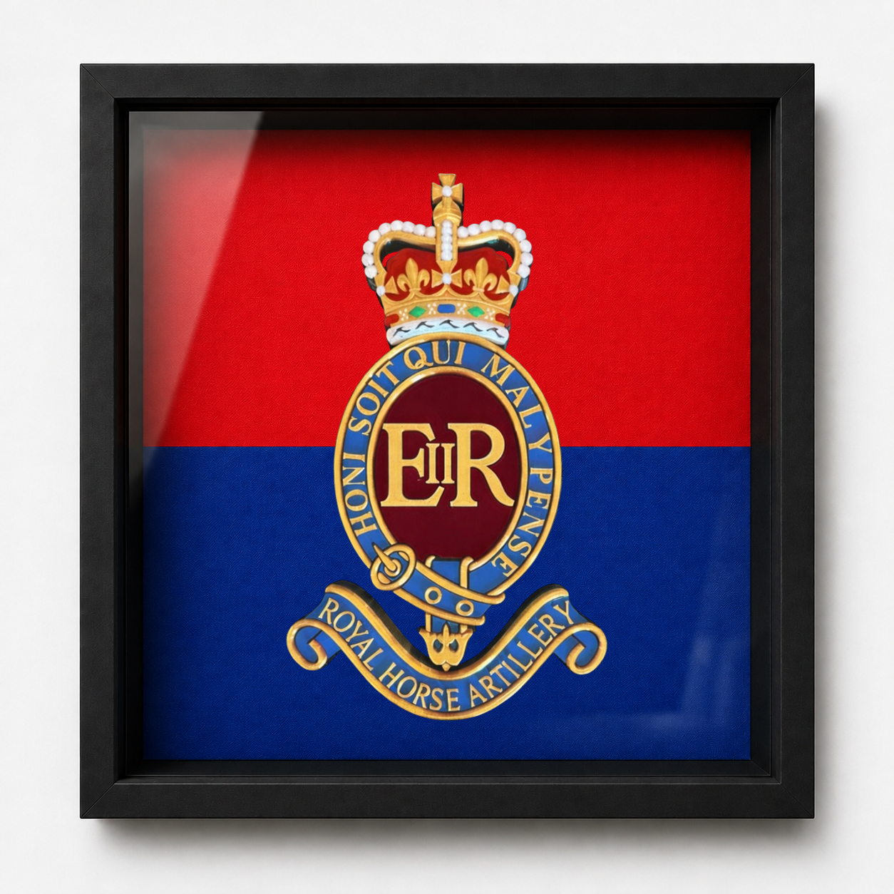 7th Parachute Regiment Royal Horse Artillery (7 Para RHA) Cap Badge Display Frame - Precision Military Emblems 
