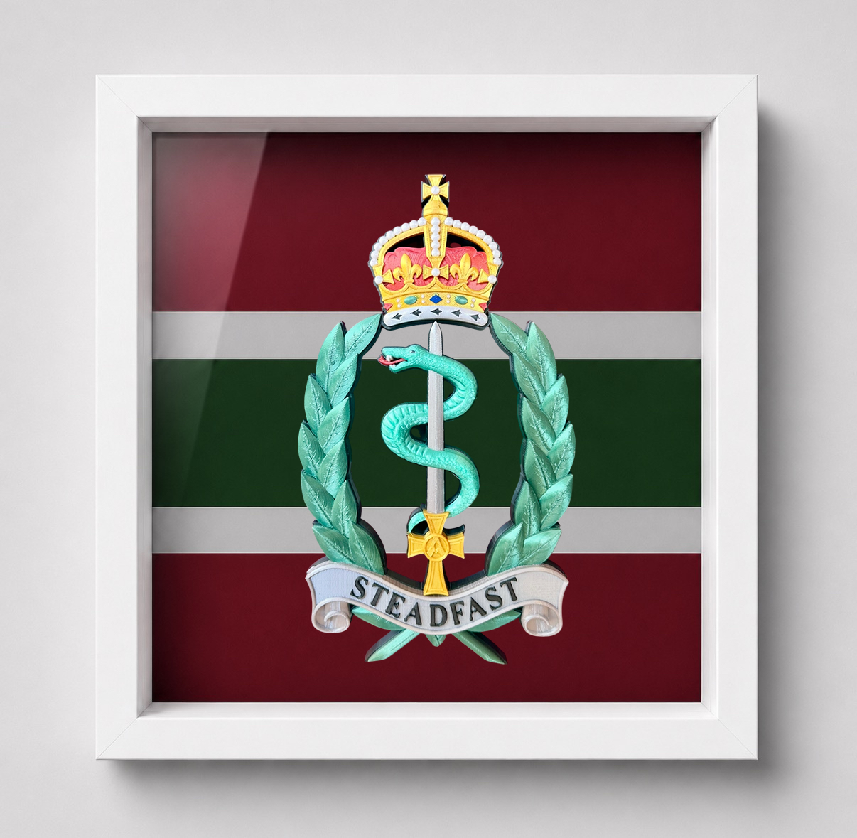 Royal Army Medical Service Display Frame - Precision Military Emblems 