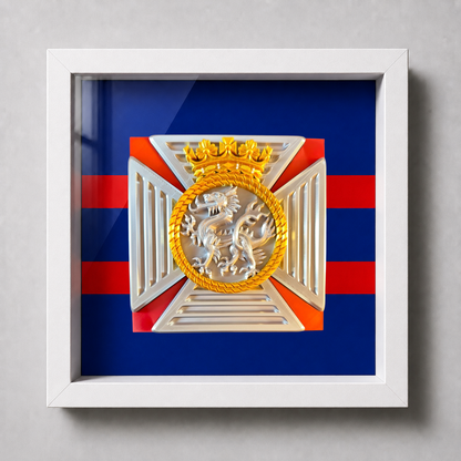 Duke of Edinburgh's Royal Regiment Cap Badge Display Frame - Precision Military Emblems 