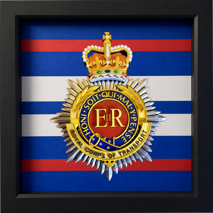 3D Printed Royal Corps of Transport Cap Badge Display Frame - Precision Military Emblems