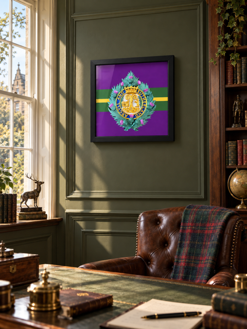Argyll and Sutherland Highlanders Cap Badge Display Frame | Precision Military Emblems