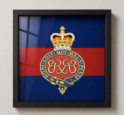 Grenadier Guards Queen's Crown Royal Cypher Display Frame - Precision Military Emblems 