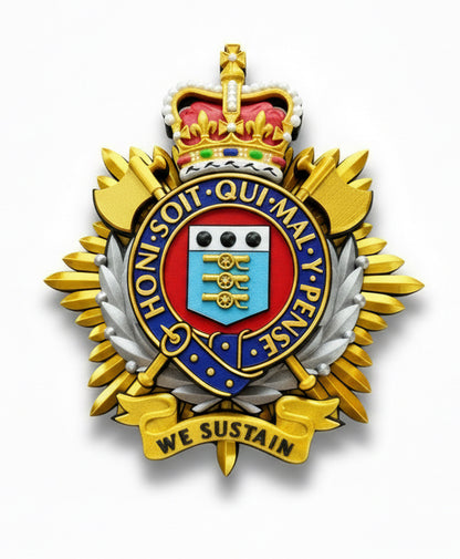 Royal Logistics Corps Cap Badge Queens Crown