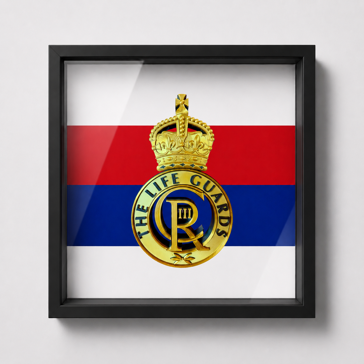 Life Guards Cap Badge Display Frame – King's Crown - Precision Military Emblems
