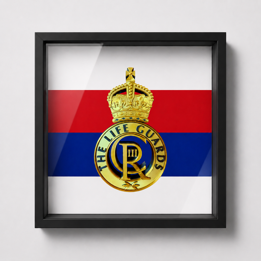 Life Guards Cap Badge Display Frame – King's Crown - Precision Military Emblems