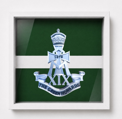 Green Howards Cap Badge Display Frame - Precision Military Emblems 