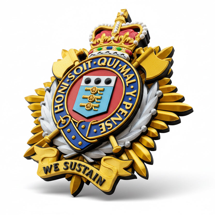 Royal Logistics Corps Cap Badge Queens Crown