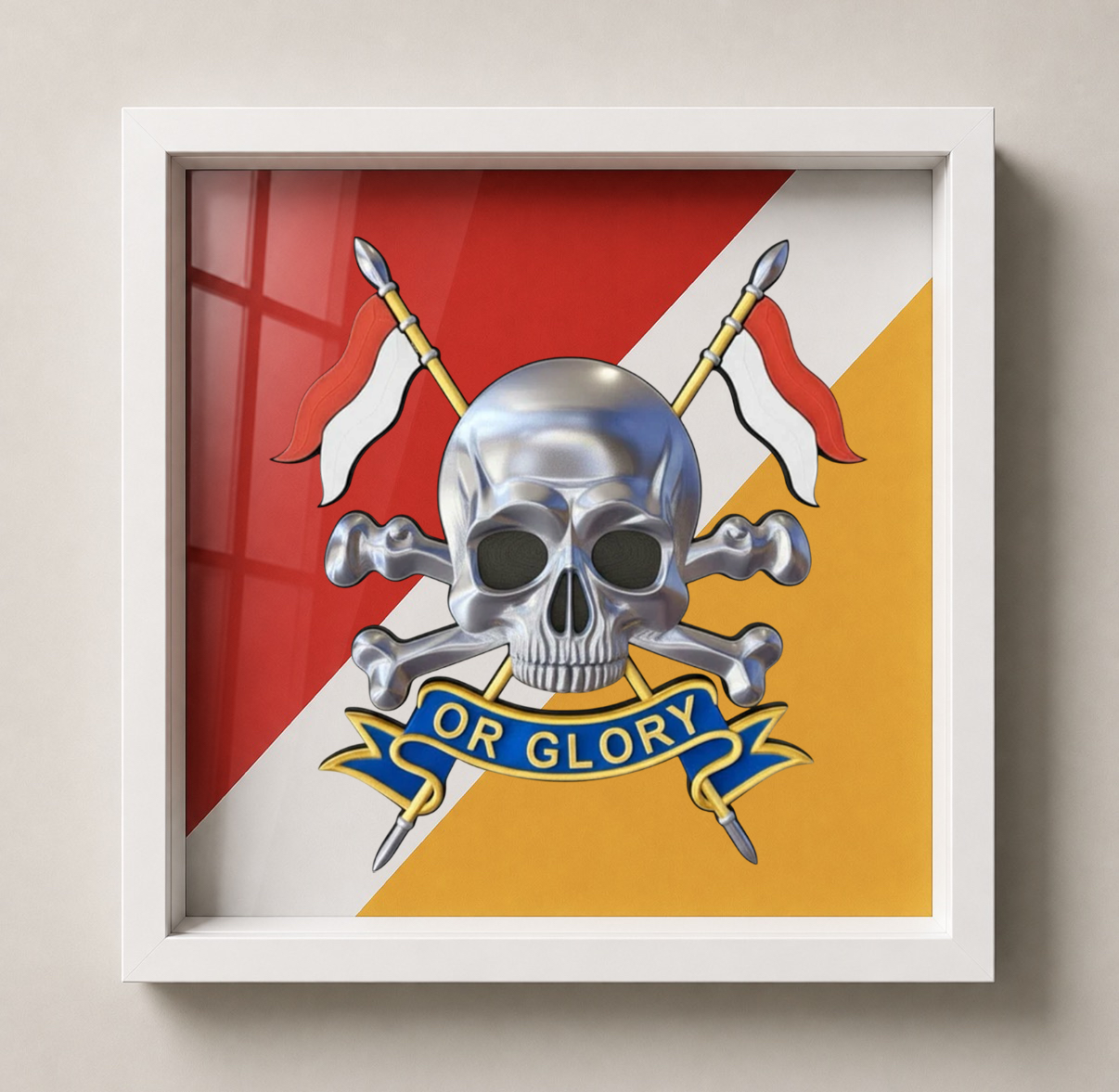 The Royal Lancers (Queen Elizabeth's Own) Heritage Display Frame - Precision Military Emblembs 