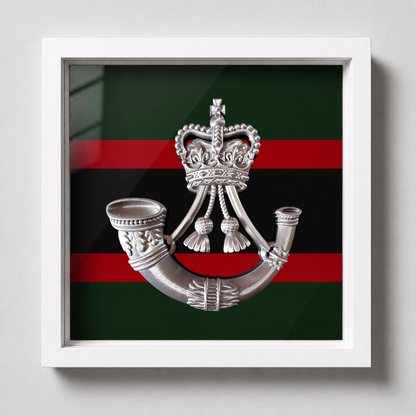 The Rifles Cap Badge Display Frame – Queen's Crown - Precision Military Emblems 